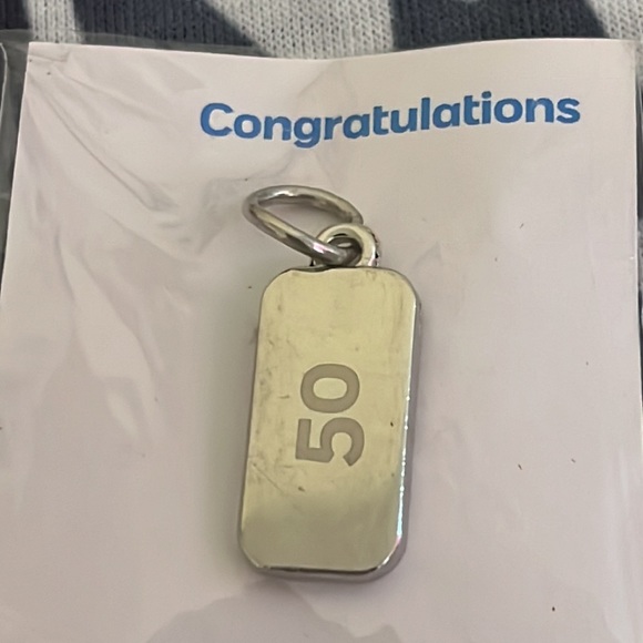 NEW weight watchers pendant charm 50lbs award - Picture 2 of 3